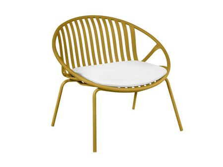 Кресло divanru Филлис Рогожка Желтый 10990₽