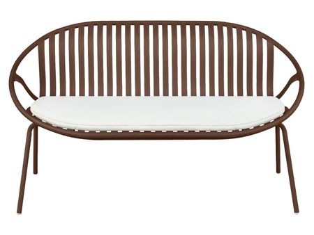 Диван садовый divanru Филлис Рогожка БелыйКоричневый 19990₽