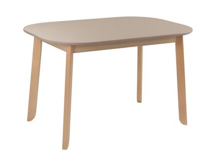 Кухонный стол divanru Овалис КремовыйНатуральный 120x80 15990₽