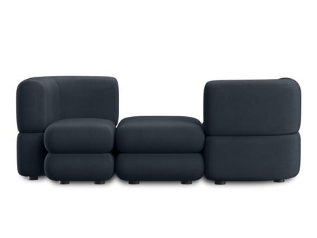 Диван модульный divanru Брера 3 Велюр Темно-синий 116970₽