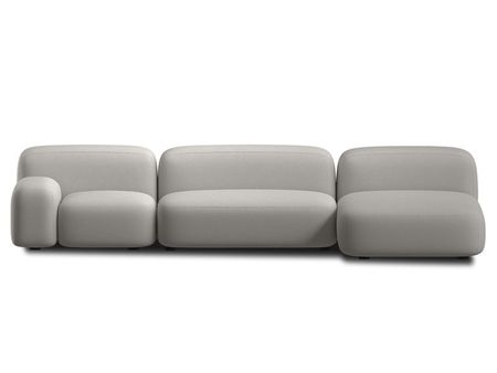 Диван модульный divanru Риббл 3 Букле Бежевый 158970₽