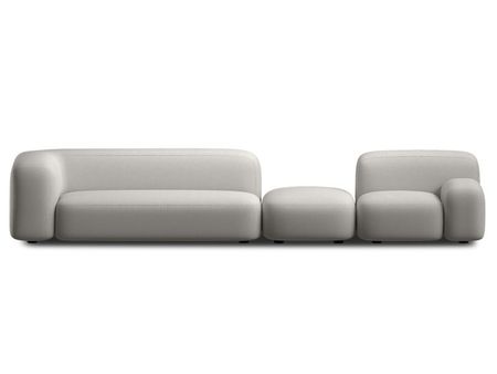 Диван модульный divanru Риббл 4 Букле Бежевый 158970₽