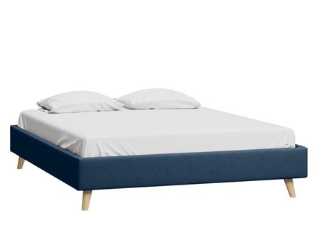 Кровать divanru Бран-1 160 Velvet Navy Blue 29990₽