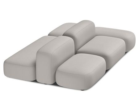 Диван модульный divanru Риббл 7 Букле Бежевый 171950₽