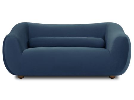 Диван прямой divanru Тут Рядом Дом Велюр Синий 59990₽