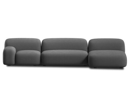 Диван модульный divanru Риббл 3 Букле Графитовый 158970₽