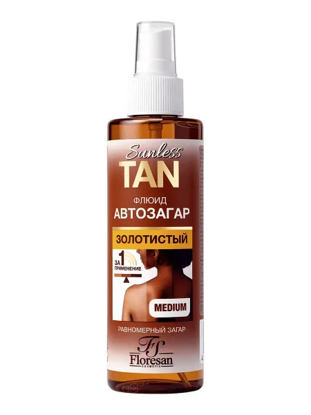 Автозагар флюид для тела sunless tan золотистый, 200 мл