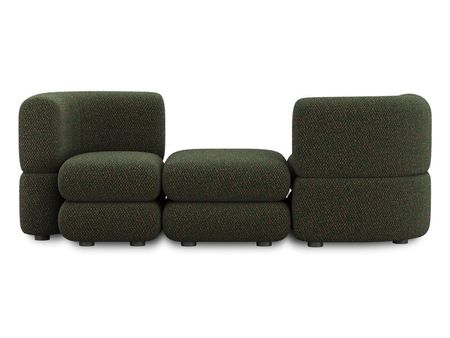 Диван модульный divanru Брера 3 Букле Зеленый 121970₽