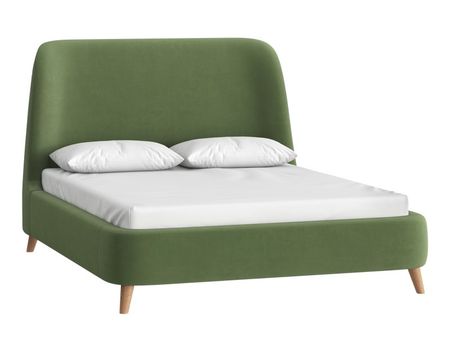 Кровать divanru Молсон 140 Велюр Оливковый 52990₽