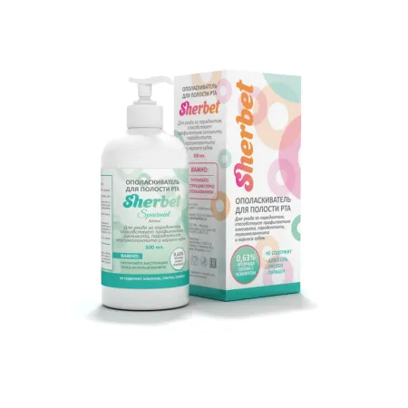 Ополаскиватель Sherbet концентрат мята 330 мл 2490₽