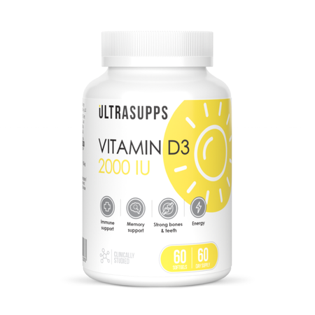 Ультрасаппс Витамин Д3 2000Ме Капс.№60