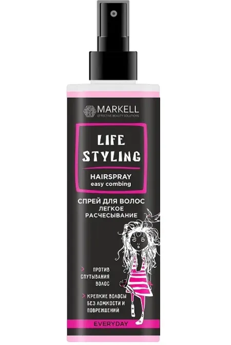 Life Styling Спрей для волос Легкое расчесывание 195 мл Markell