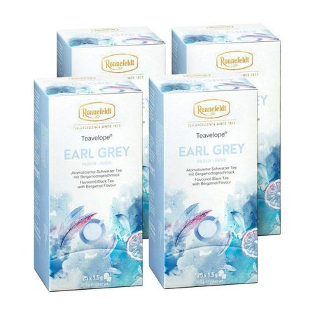 Ronnefeldt Earl Grey Tea 25 Tea Bags x 4 Pack