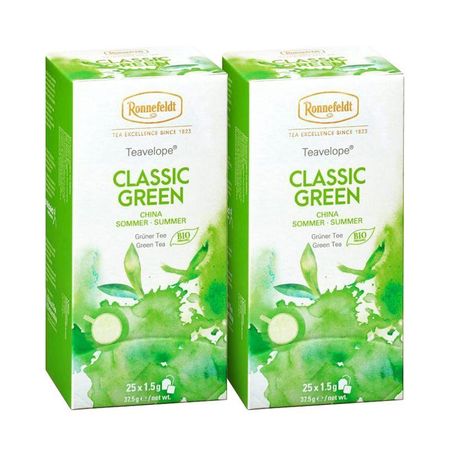 Ronnefeldt Classic Green Herbal Tea 25 Tea Bags x 2 Packs
