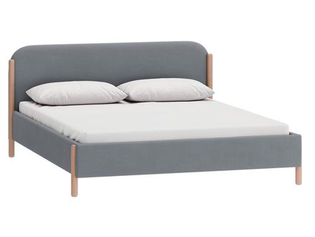 Кровать divanru Кейси 140 Велюр Серый 35990₽