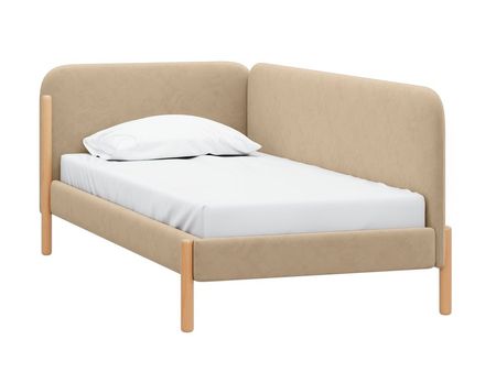 Кровать divanru Кейси 120 Велюр Бежевый 36990₽