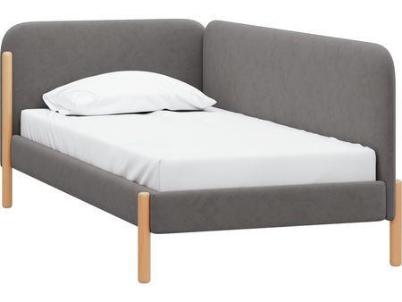 Кровать divanru Кейси 120 Велюр Серый 36990₽