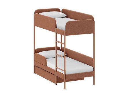 Кровать двухъярусная divanru Эльви 80 Рогожка Терракотовый 74990₽