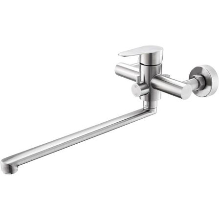 Смеситель для ванны Olives Olisan Steel ST1221 универсальный Нержавеющая сталь 4465₽