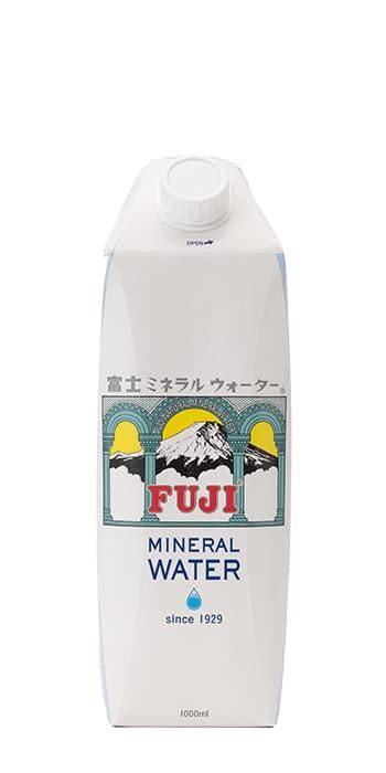 Бумажная упаковка минеральной воды Fuji 1 л x 12 бутылок