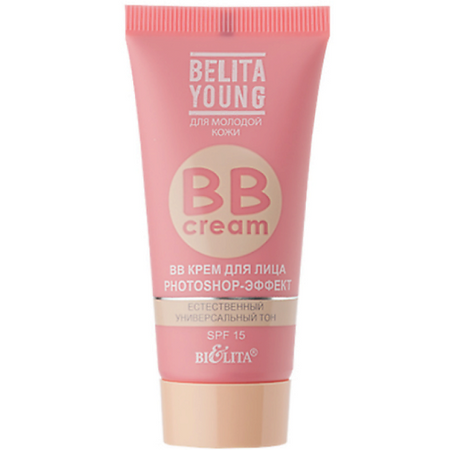 BB крем для лица БЕЛИТА ВВ крем для лица Belita Young Photoshop Эффект