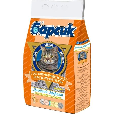 Барсик Двойной Эффект глиняный впитывающий наполнитель для кошек - 454 л 200₽