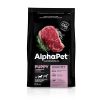 AlphaPet Superpremium сухой полнорационный корм для щенков, беременных и кормящих собак средних пород с ГОВЯДИНОЙ и рисом