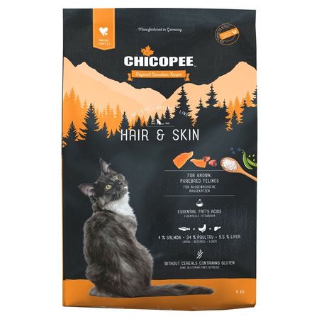 Chicopee HNL Cat Hair  &amp; Skin сухой корм для кошек для кожи и шерсти