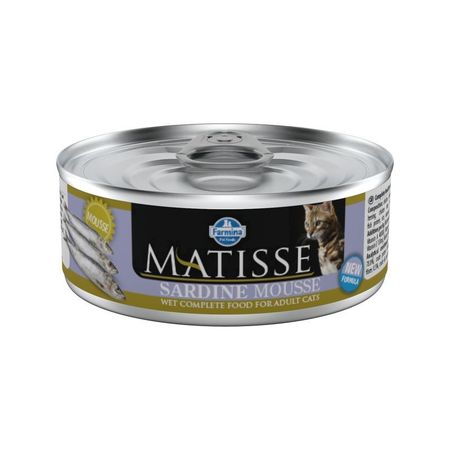 Farmina Matisse Sardine Mousse влажный корм для взрослых кошек мусс с сардиной - 85 г 12 шт в уп 1440₽