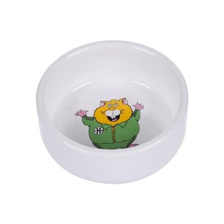 Flamingo Marmo миска керамическая для мелких животных белая - 125 мл 85 х 35 см 336₽