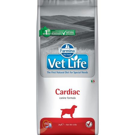 Farmina Vet Life Dog Cardiac ветеринарный диетический сухой корм для взрослых собак с хронической сердечной недостаточностью - 2 кг 2871₽