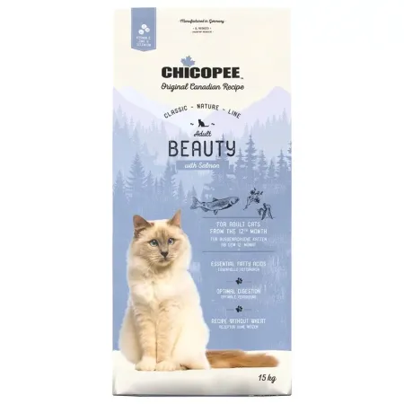 Chicopee CNL Cat Adult Beauty сухой корм для взрослых кошек с ЛОСОСЕМ