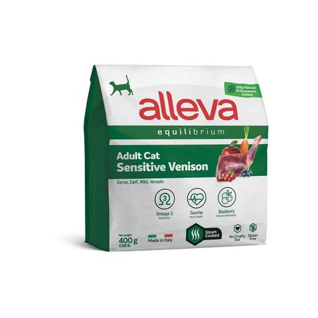 Alleva Equilibrium Sensitive Venison Adult Cat сухой корм для кошек при чувствительном пищеварении с ОЛЕНИНОЙ - 400 кг 660₽