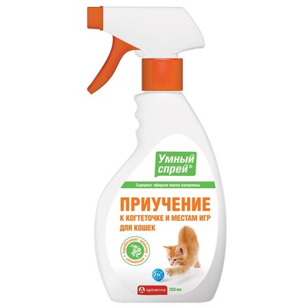 Apicenna Умный Спрей Приучение к когтеточке и местам для игр для кошек - 250 мл 372₽