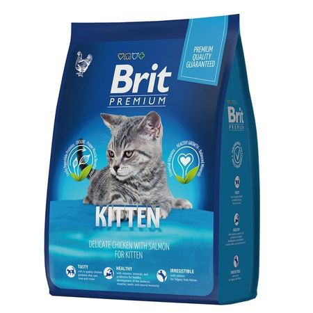Brit Premium Cat Kitten полнорационный сухой корм для котят с курицей - 2 кг 1174₽