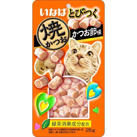 Inaba Tobitsuko Yakikatsuo лакомство запеченное для взрослых кошек с кацуобуси - 25 г 175₽