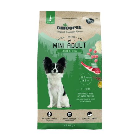 Chicopee CNL Mini Adult Lamb  &amp; Rice сухой корм для взрослых собак мелких пород с ЯГНЕНКОМ и рисом - 2 кг