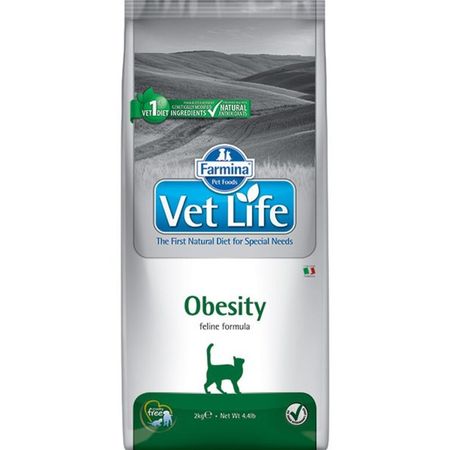 Farmina Vet Life Cat Obesity ветеринарный диетический сухой корм для взрослых кошек с излишнем весом 14312₽
