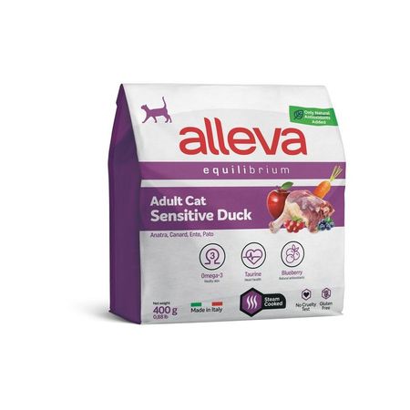 Alleva Equilibrium Sensitive Duck Adult Cat сухой корм для кошек при чувствительном пищеварении с УТКОЙ - 400 г 660₽