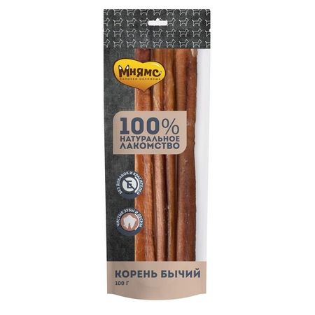 Мнямс лакомство для собак корень бычий - 100 г 1221₽