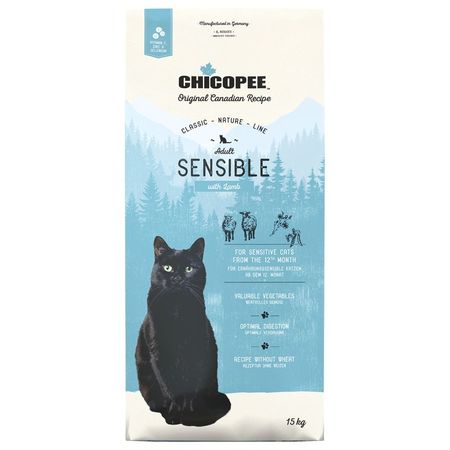 Chicopee CNL Cat Adult Sensible сухой корм для кошек с чувствительным пищеварением с ЯГНЕНКОМ