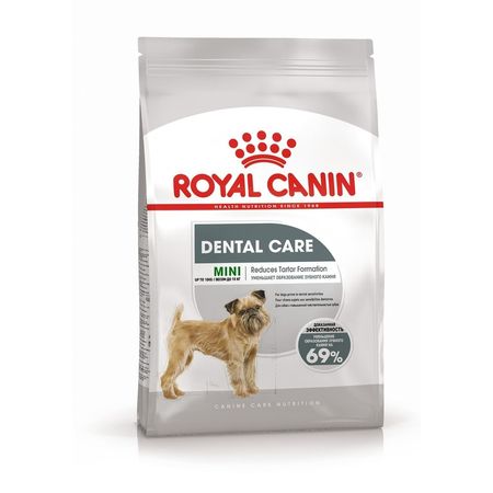 Royal Canin Mini Dental Care полнорационный сухой корм для взрослых собак мелких пород предрасположенных к образованию зубного камня 4255₽