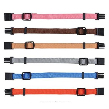 Набор ошейников Trixie для щенков S-M 17-25 см10 мм коричневый бежевый серебряно-серый розовый голубой оранжевый - 6 шт 136₽