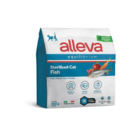 Alleva Equilibrium Fish Sterilized Cat сухой корм для стерилизованных кошек с РЫБОЙ - 400 г 1016₽