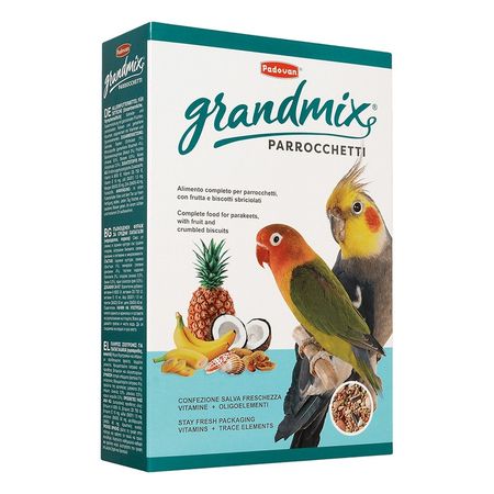 Корм Padovan Grandmix parrocchetti для средних попугаев комплексный основной - 850 г 759₽