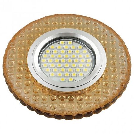 Встраиваемый светильник Fametto DLS-L143 UL-00003884 цвет плафона/подвески Желтый, цвет арматуры Хром