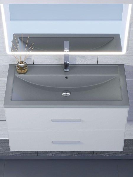 Раковина Uperwood Foster Quartz 80 291030037 цвет Бетон 16115₽