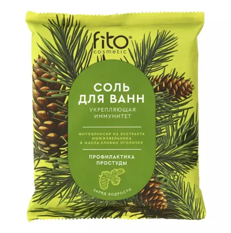 Соль для ванн Укрепляющая иммунитет ELIXIRICA 500г ФИТО