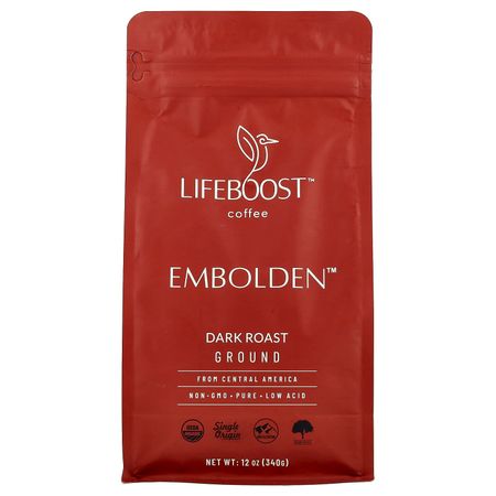 Lifeboost, Кофе, Embolden™, Молотый, Темная обжарка, 340 г (12oz)