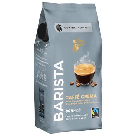 Кофе в зернах Tchibo цельнозерновой barista cafe crema 1 кг